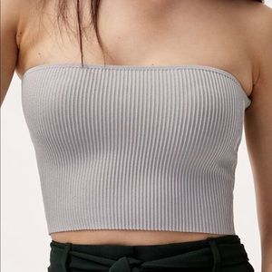 Babaton essamba tube top grey small